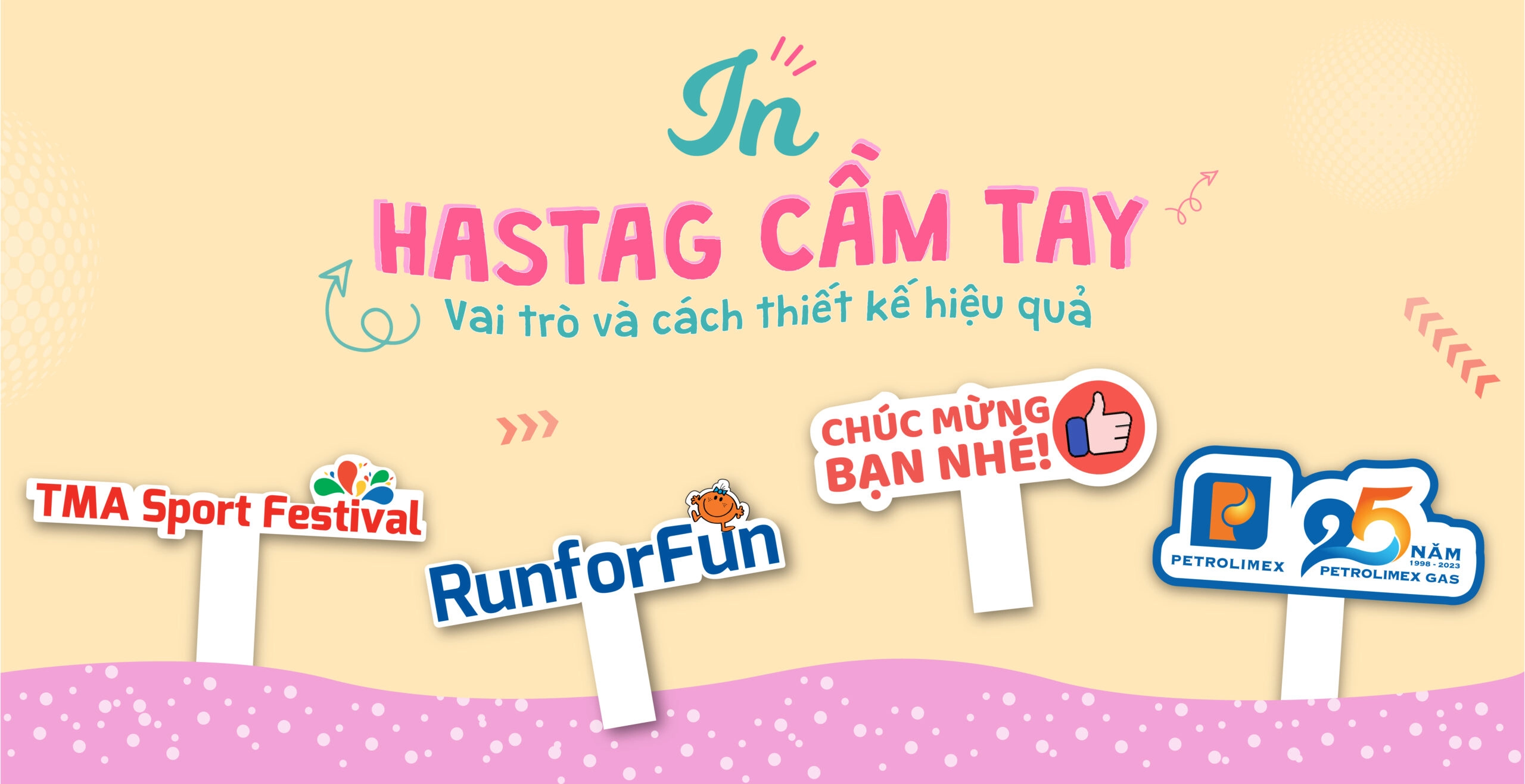 In hashtag cầm tay