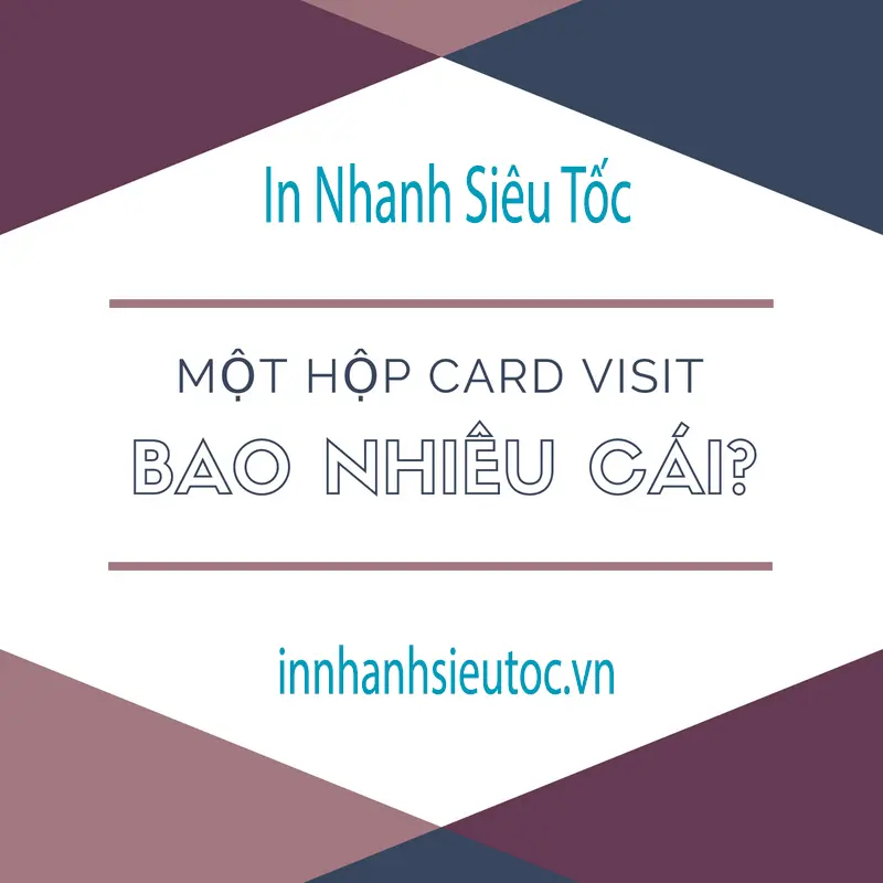 1 hộp card visit có bao nhiêu cái