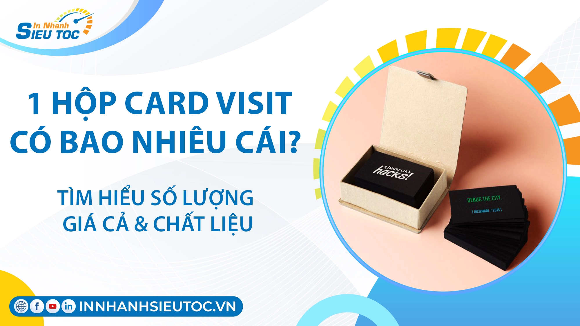 1 Hộp Card Visit Có Bao Nhiêu Cái? Đều Cần Biết