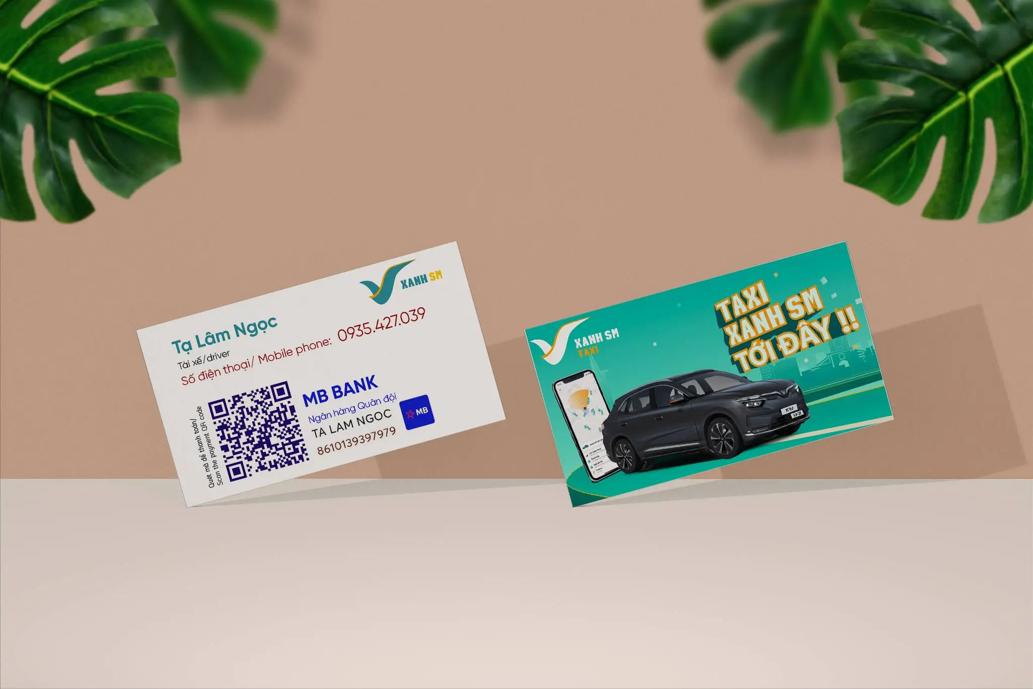 Mẫu Card Visit Lái Xe Taxi