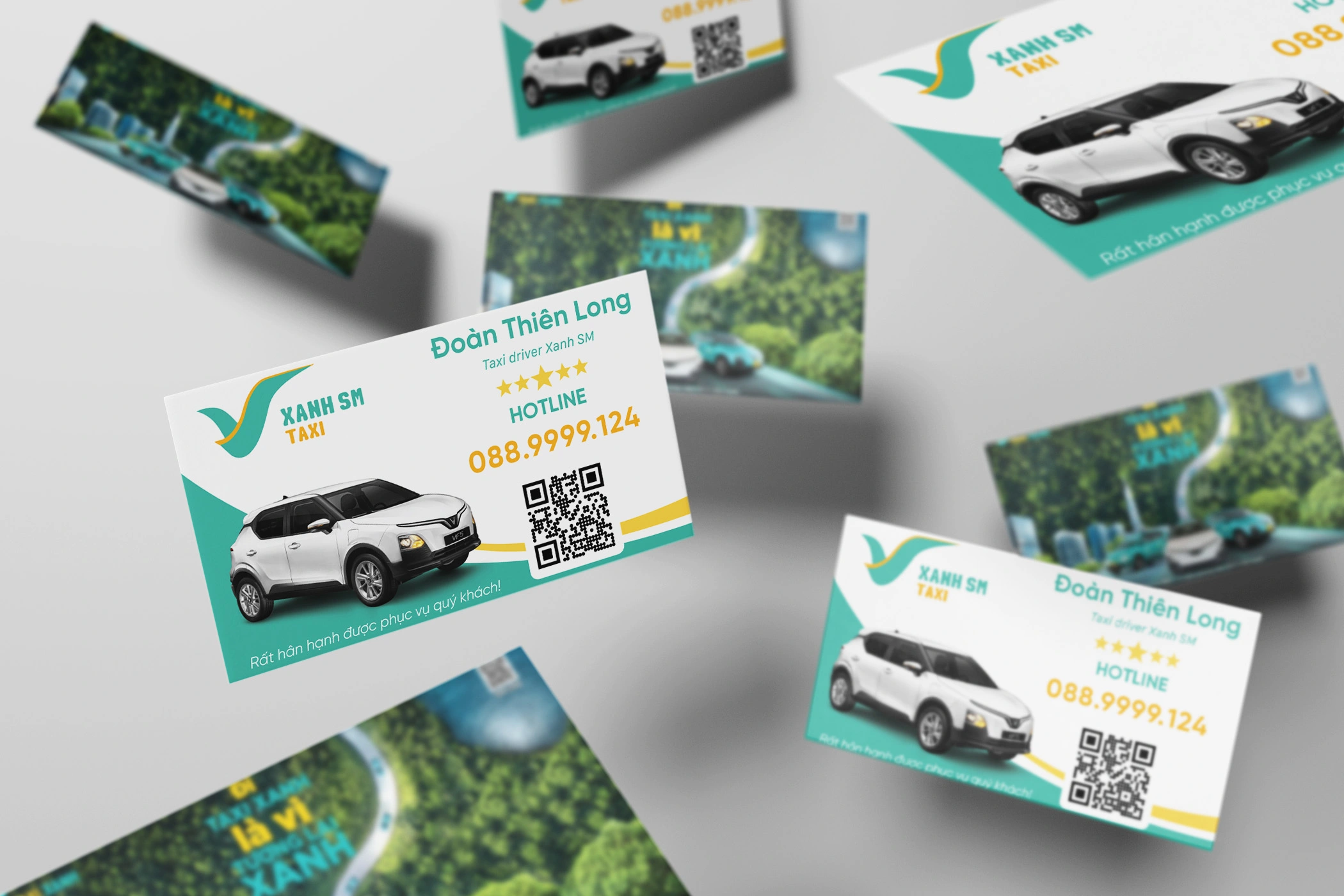 Mẫu Card Visit Lái Xe Taxi