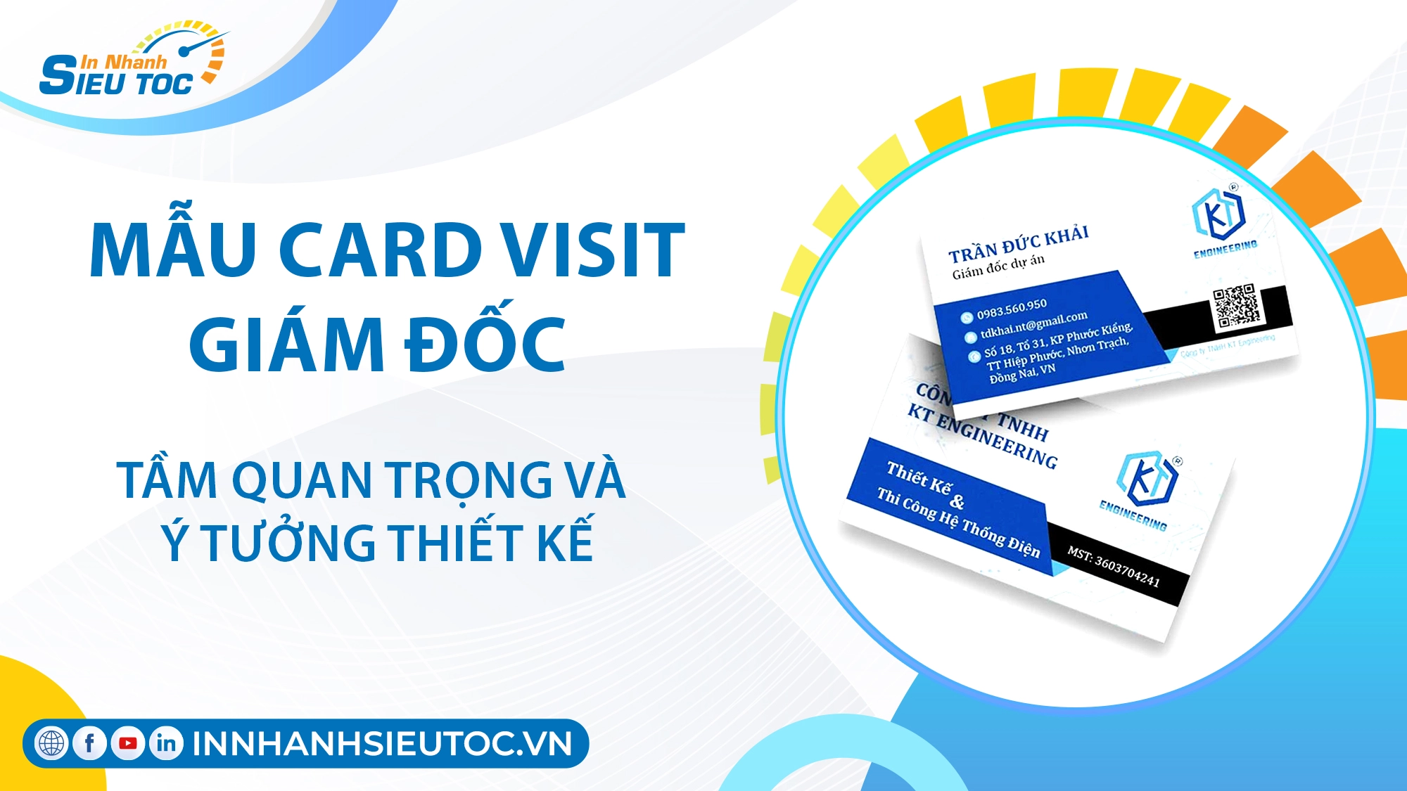 Mẫu Card Visit Giám Đốc – Card Visit Doanh Nhân