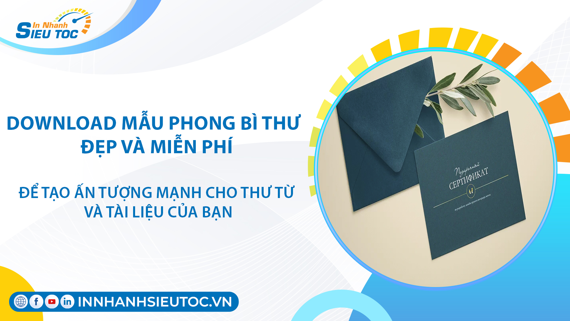 Download Mẫu Phong Bì Thư Đẹp, Chuyên Nghiệp