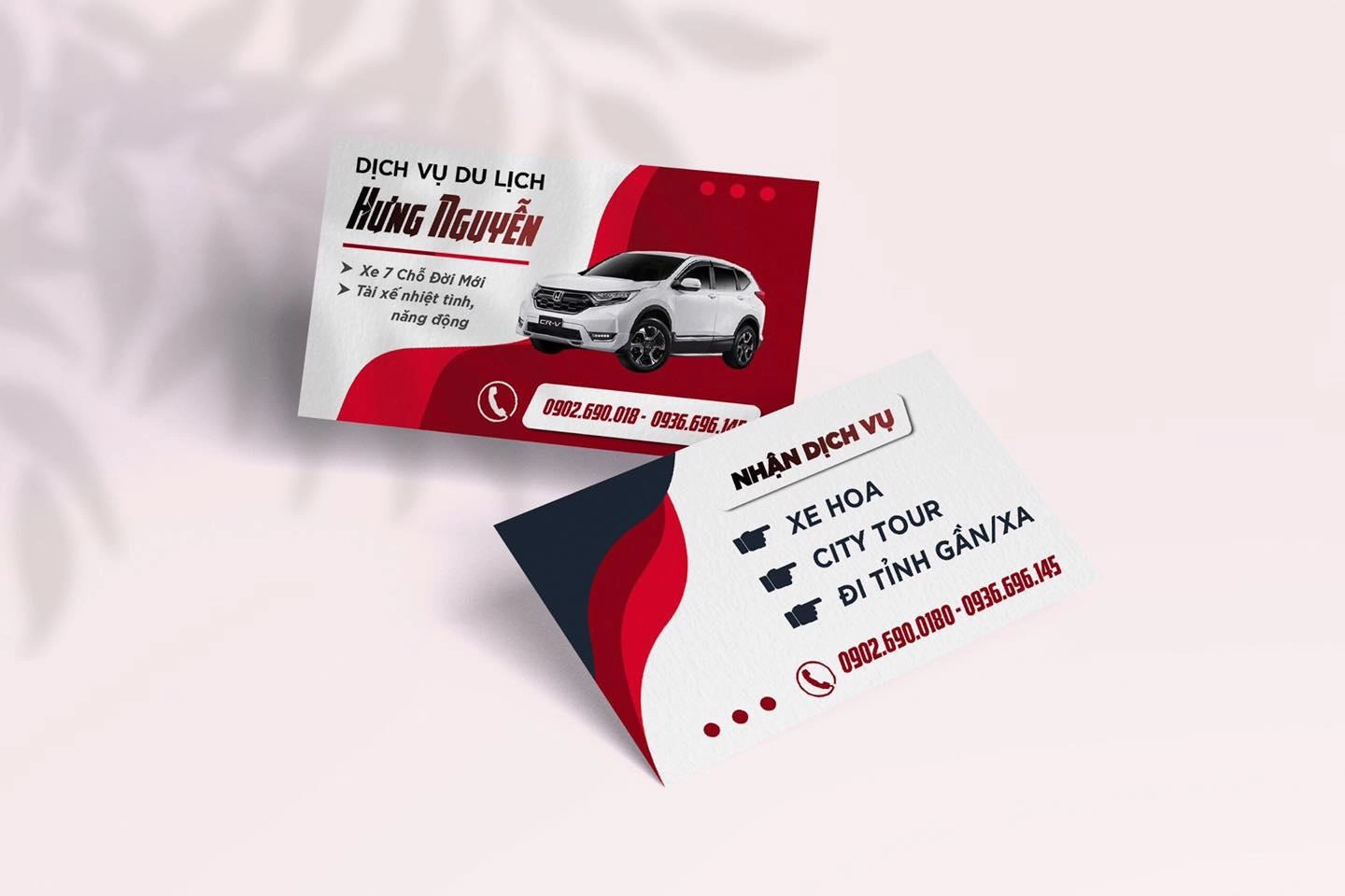 Mẫu Card Visit Lái Xe Taxi