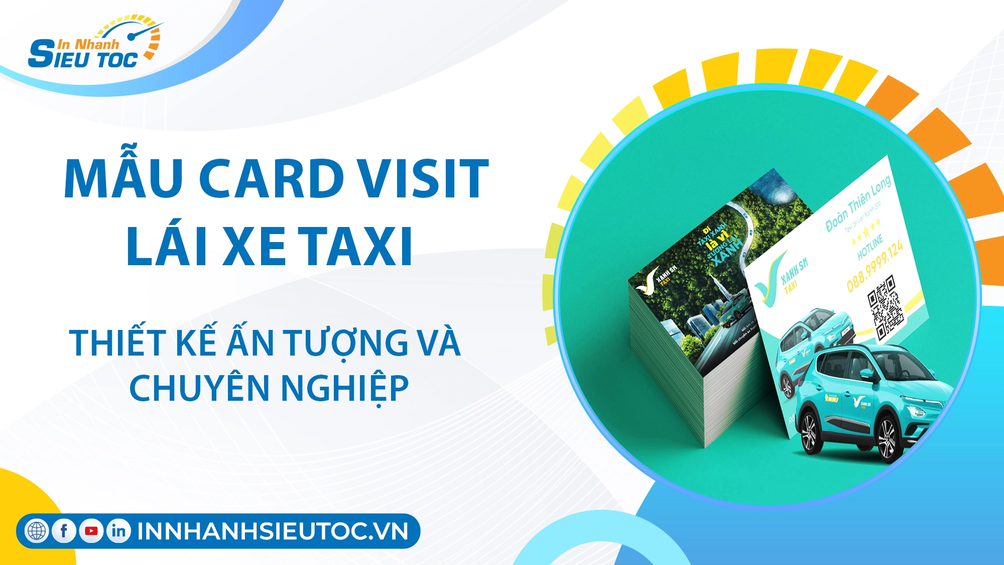 Mẫu Card Visit Lái Xe Taxi – Thiết Kế Sáng Tạo