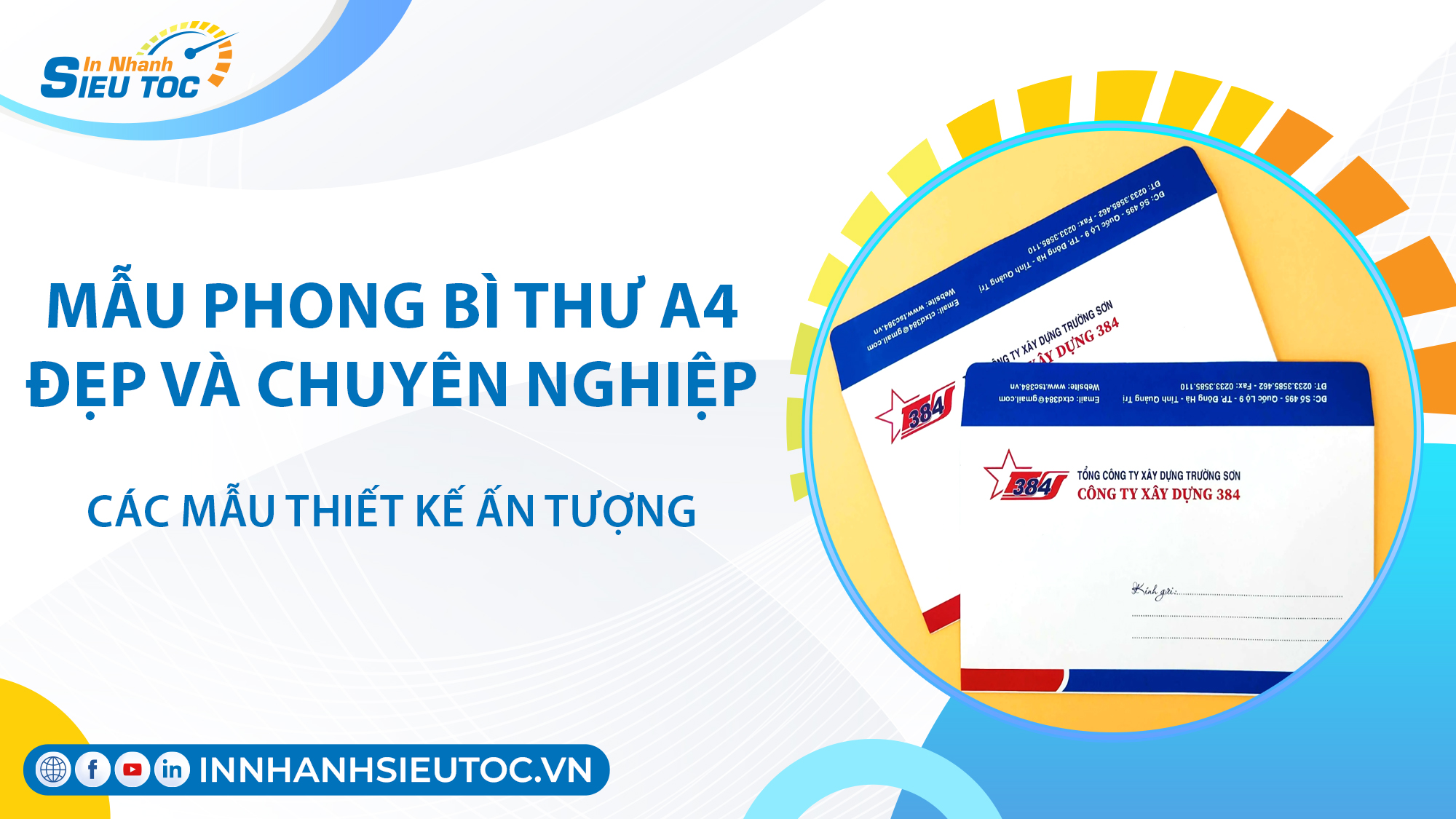 Mẫu Phong Bì Thư A4 Đẹp Và Chuyên Nghiệp