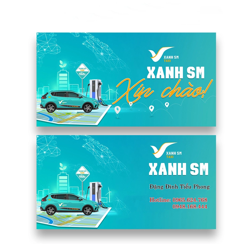 Mẫu Card Visit Lái Xe Taxi