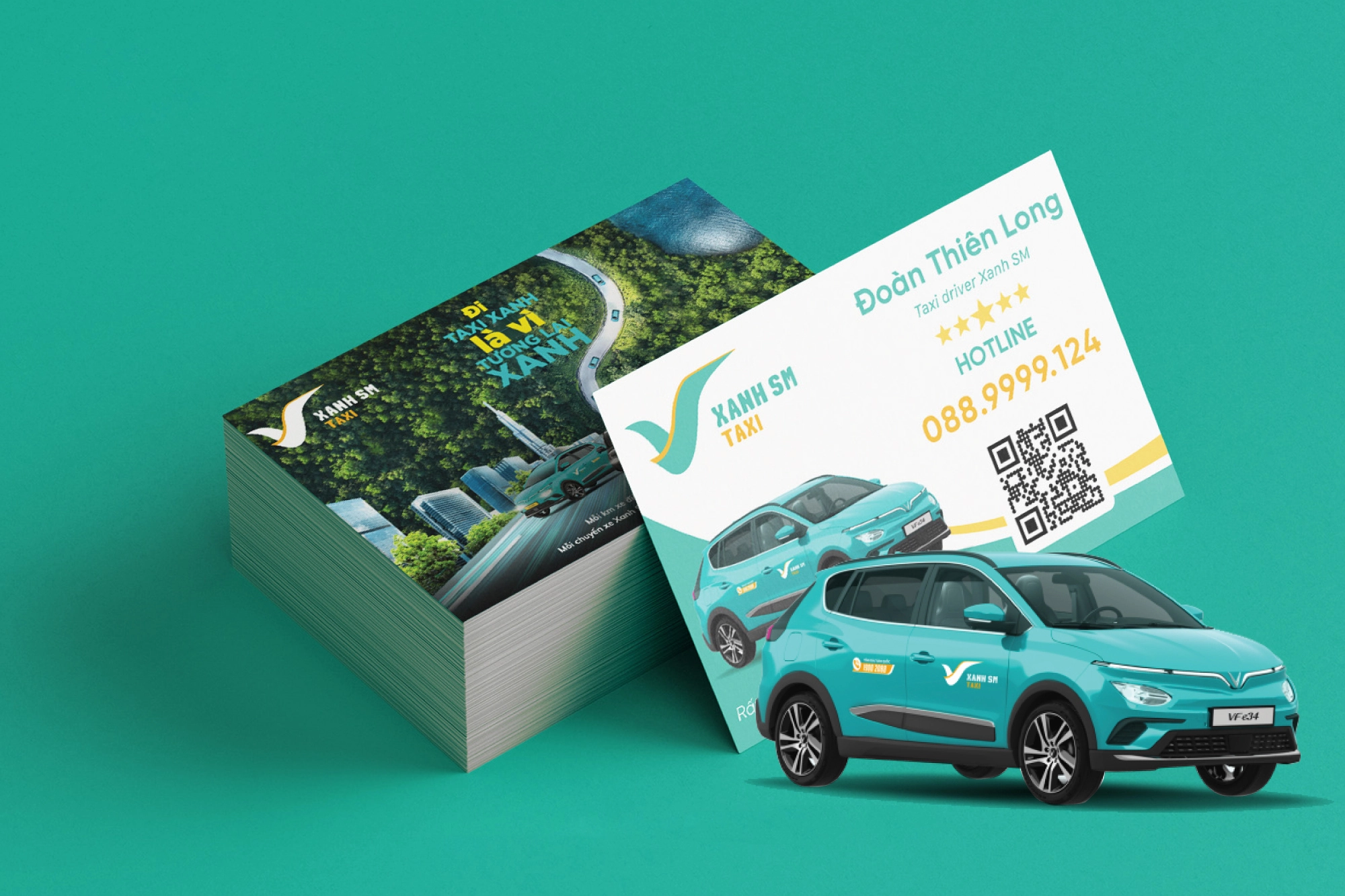 Mẫu Card Visit Lái Xe Taxi