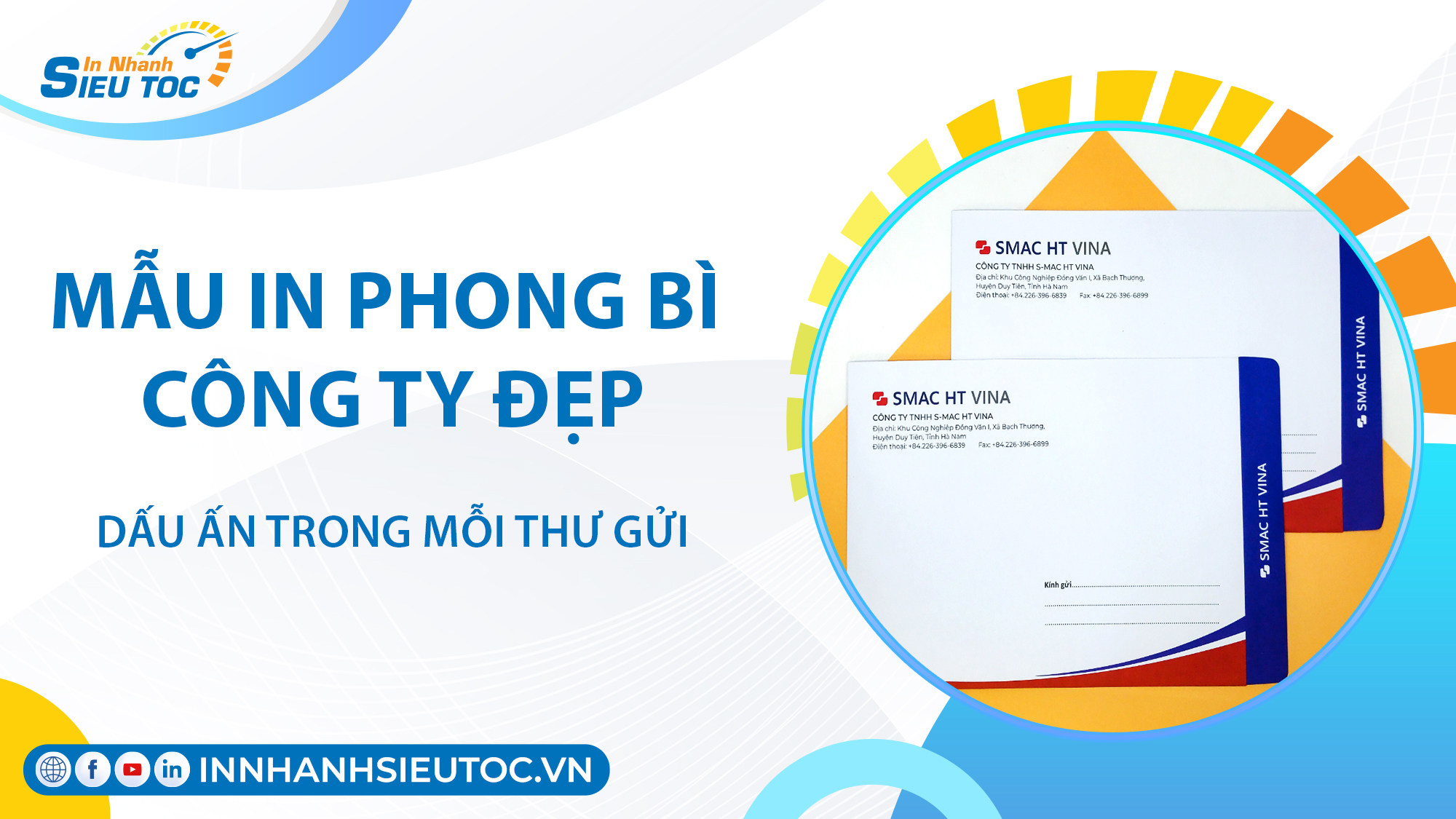 Mẫu In Phong Bì Công Ty Đẹp – Doanh Nghiệp