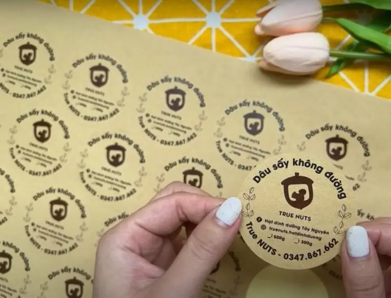 in tem giấy kraft, decal kraft, decal giấy kraft in tem giấy kraft, decal kraft, decal giấy kraft